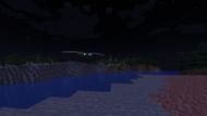 Cats can see and hiss at Phantoms that attack players in Minecraft (Image via Mojang)